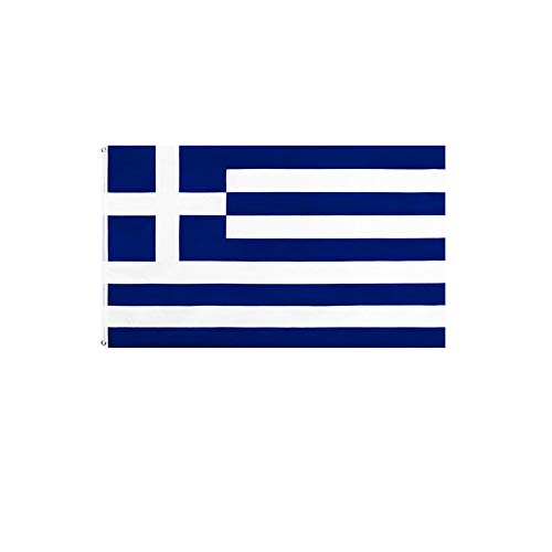 Stormflag Flagge Griechenland, 90 x 150 cm, aus Polyester, 90 g, mit Ösen und Doppelnaht von stormflag