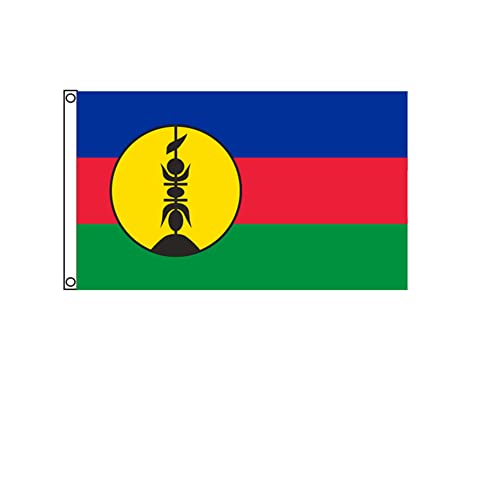Stormflag Flagge Kaledonie 90 x 150 cm, aus Polyester, 90 g, mit Ösen und Doppelnaht von stormflag
