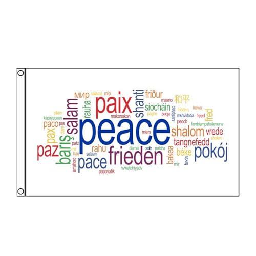 Stormflag Flagge Peace Frieden Paix Pace Shalom 90x150cm Fahne Frieden 3x5ft Polyester 90g mit Ösen mit Doppelnadel Stormflag Flagge Peace Frieden Paix Pace Shalom 90x150cm Fahne Frieden 3x5ft Polyester 90g mit Ösen mit Doppelnadel von stormflag