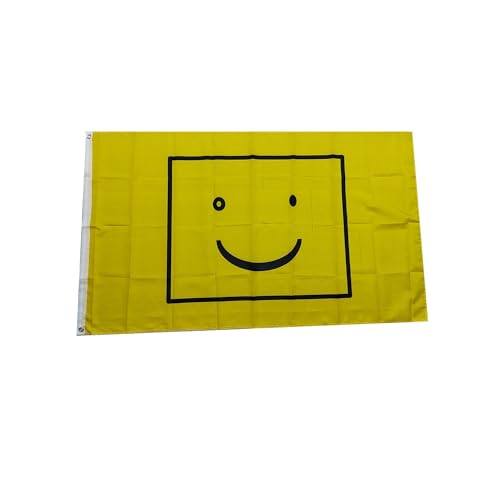 Stormflag Gelbe Smiley-Fahne flagge 90x150cm Festival-Fahne flagge 3x5ft Polyester 90g mit Ösen mit Doppelnadel genäht. Stormflag Gelbe Smiley-Fahne flagge 90x150cm Festival-Fahne flagge 3x5ft Polyester 90g mit Ösen mit Doppelnadel genäht. von stormflag