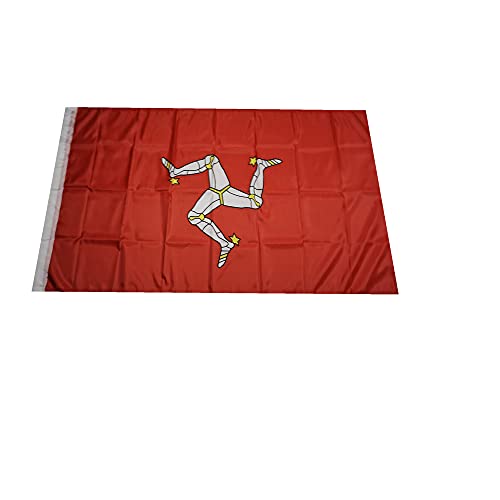Stormflag Isle of Man Flagges (90cmx150cm) Polyester Pongee 90g mit Ösen mit Doppelnadel genäht. von stormflag