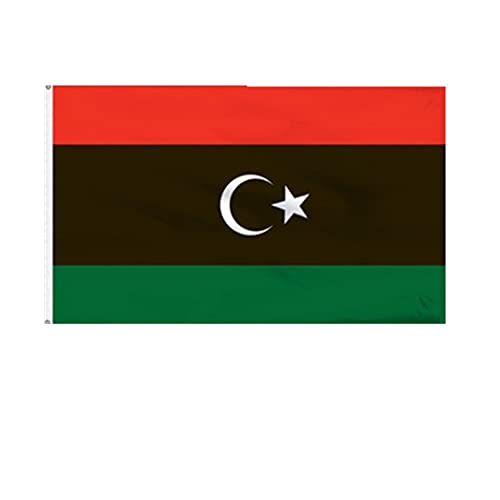 Stormflag Libyen Flagge (90cm x 150cm) Polyester Pongee 90g mit genäht. von stormflag