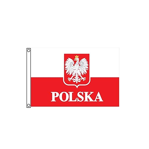 Stormflag Polnisches Nationalemblem Flagge Polska Flagge 60x90cm Polska Fahne 2x3ft Polyester 90g mit Ösen mit genäht. polyester 70 g with eyelets with stitched Stormflag Polnisches Nationalemblem Flagge Polska Flagge 60x90cm Polska Fahne 2x3ft Polyester 90g mit Ösen mit genäht. polyester 70 g with eyelets with stitched von stormflag
