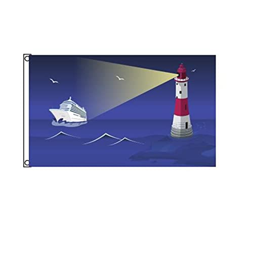 Stormflag Fahne/Flagge Roter Sand Leuchtturm NEU 3x5ft Leuchtturm Fahne 90cmx150cm Polyester 90g/m2 von stormflag