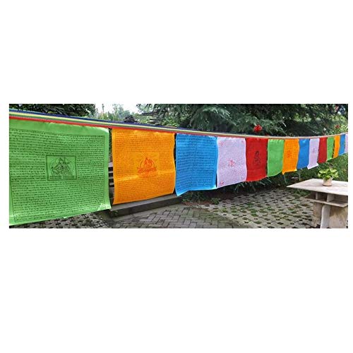 Stormflag Tibetische buddhistische Gebetsfahnen, tibetisch, traditionelles Holz, Seide, mit Bronze-Druck, 29 cm x 23 cm, insgesamt 20 Blatt, 7 Meter Stormflag Tibetische buddhistische Gebetsfahnen, tibetisch, traditionelles Holz, Seide, mit Bronze-Druck, 29 cm x 23 cm, insgesamt 20 Blatt, 7 Meter von stormflag