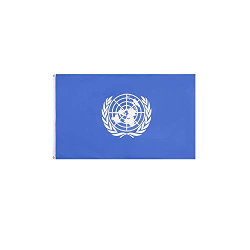 Stormflag United Nations Flagges (90cmx150cm) Polyester Pongee 90g mit Ösen mit Doppelnadel genäht. von stormflag