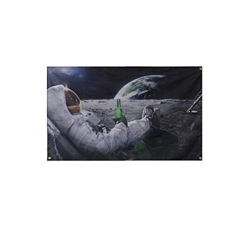 Stormflag Astronaut Bier Flagges (90cmx150cm) Polyester Pongee 90g mit Ösen mit Doppelnadel genäht. von stormflag