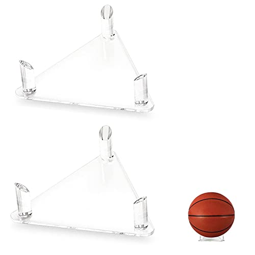 Ball Ausstellungsstand Fußball Ständerhalter Football Halterung Acrylball Displayständer Deko Ballhalter Präsentation dauerhaft Transparen Acryl für Fußball Basketball Volleyball Rugby Ball 2 Stücke von streeHerjjkeA1