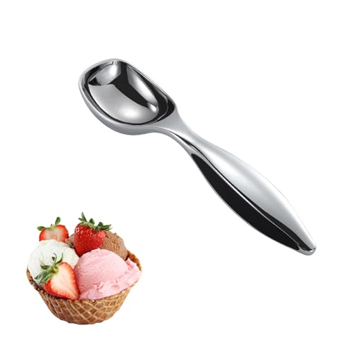 Eisportionierer, Eiskugelportionierer für die perfekte Eiskugel,Robuster als Edelstahl, Gourmet Eisportionierer 18 cm, Eisportionierer - Premium Eislöffel aus langlebiger Zinklegierung, leicht zu rei von streeHerjjkeA1