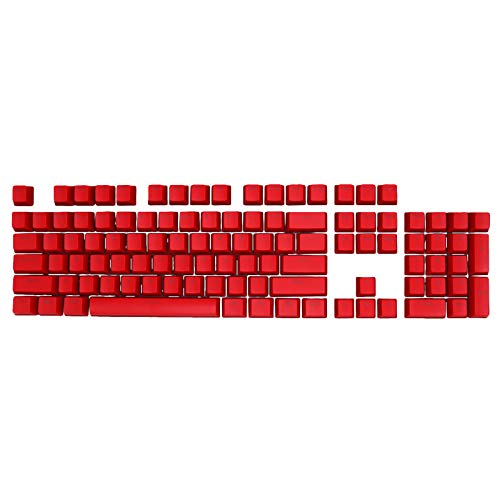 strimusimak Keycaps Set Mechanische Tastenkappen Tastatur Hintergrundbeleuchtung Key Cover Caps ABS Universal Tastatur Ersatz Zubehör 104 Stück Rot von strimusimak