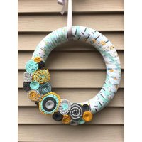 Herbstkranz - Frühlingskranz Filzblumenkranz Erntedankkranz Filzkranz Wollkranz Kranz von stringnthings