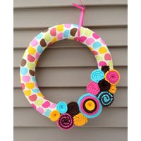 Osterkranz - Frühlingskranz Filzblumenkranz Sommerkranz Frühlingsdeko Blumenkranz -Filz von stringnthings