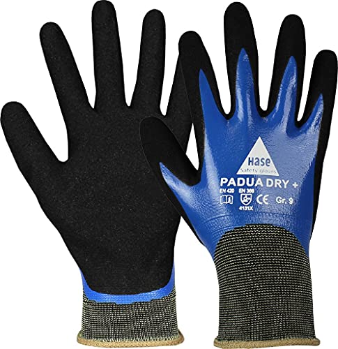 strongAnt PADUA DRY+ Montagehandschuhe Mechaniker Arbeitshandschuhe Handschuhe Nylon-Schutzhandschuhe mit Nitrilbeschichtung - Größe:9 von strongAnt