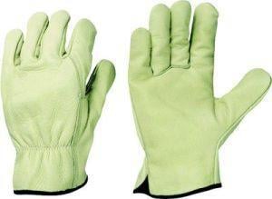 Fahrerhandschuh Driver, Rindnappa, Größe 10, grün/beige von stronghand