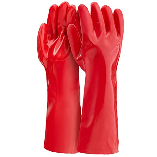 HandschuhMan. Dicke Gummihandschuhe aus PVC in verschiedenen Längen, Schulterlang und kürzer (40 cm) von stronghand