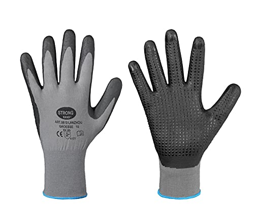 Handschuhe mit Noppen im 12er Pack (11/XXL) von stronghand