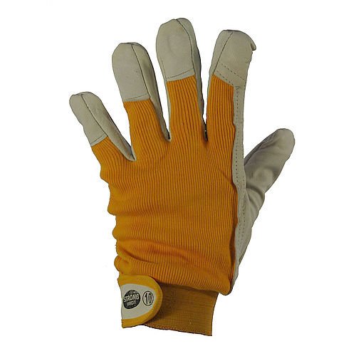 Nappaleder-Handschuhe KHANPUR, gefüttert, mit Klettverschluß Gr. 9 Nappaleder-Handschuhe KHANPUR, gefüttert, mit Klettverschluß Gr. 9 von Strong Hand