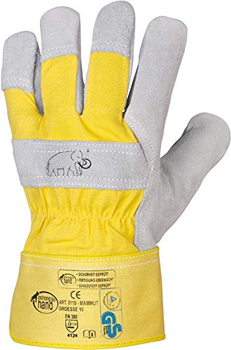 Rindspaltleder-Handschuh MAMMUT Gr. 10 (12 Paar) von FORMAT