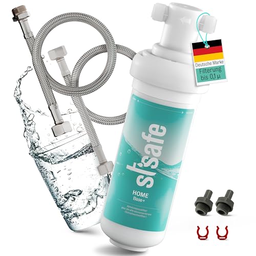 StSafe BASE+ Wasserfilter Untertisch I doppelte Filtration I optimale Schadstoffentfernung 0,1µ I einfache Installation I kein zusätzl. Wasserhahn nötig I Filtersystem Trinkwasser I Trinkwasserfilter StSafe BASE+ Wasserfilter Untertisch I doppelte Filtration I optimale Schadstoffentfernung 0,1µ I einfache Installation I kein zusätzl. Wasserhahn nötig I Filtersystem Trinkwasser I Trinkwasserfilter von stsafe