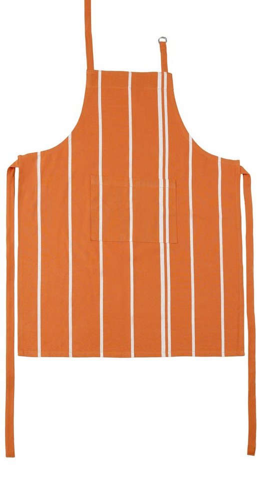 stuco Kochschürze Streifen, (1-tlg), mit Tasche und jacquardartiger Streifenwebung von stuco