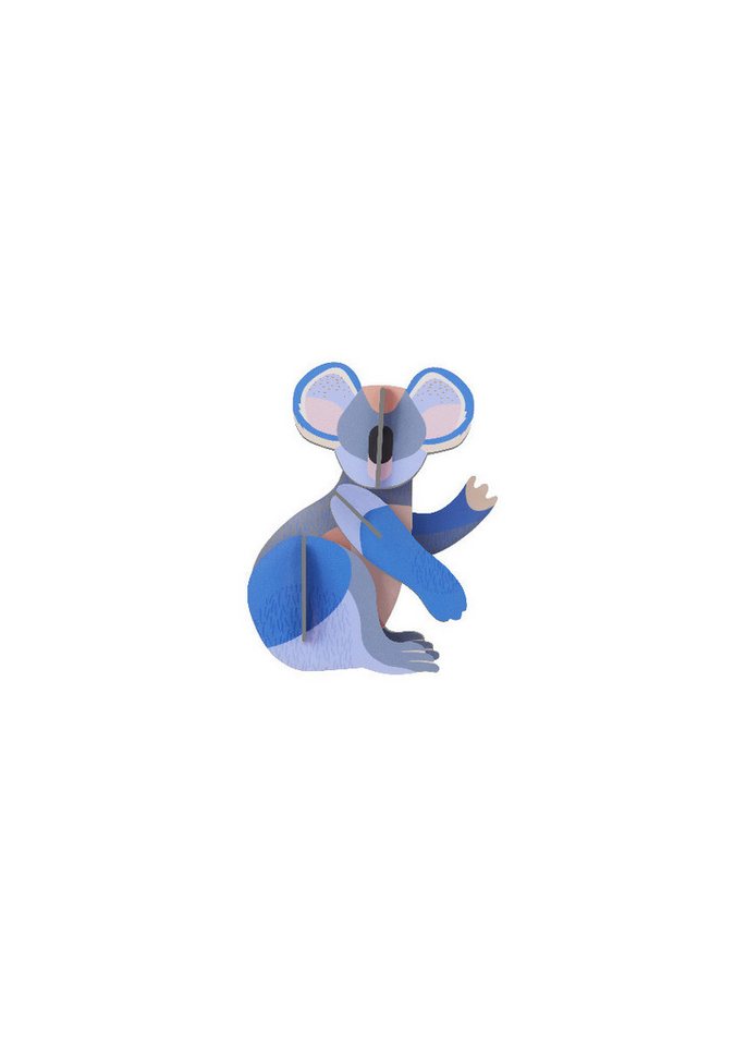 studio ROOF Wanddekoobjekt 3D Koala (1 St), Zum Zusammenstecken von studio ROOF