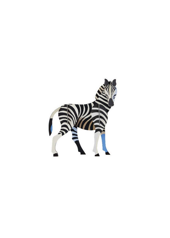 studio ROOF Wanddekoobjekt 3D Zebra (1 St), Zum Zusammenstecken von studio ROOF