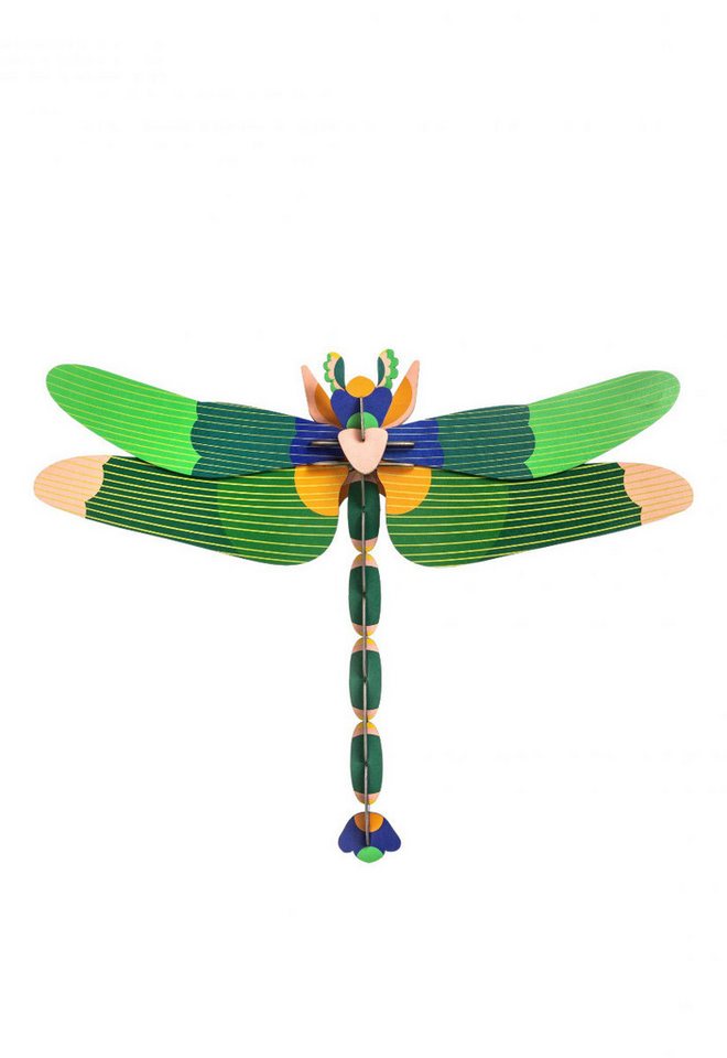studio ROOF Wanddekoobjekt Giant Dragonfly green von studio ROOF