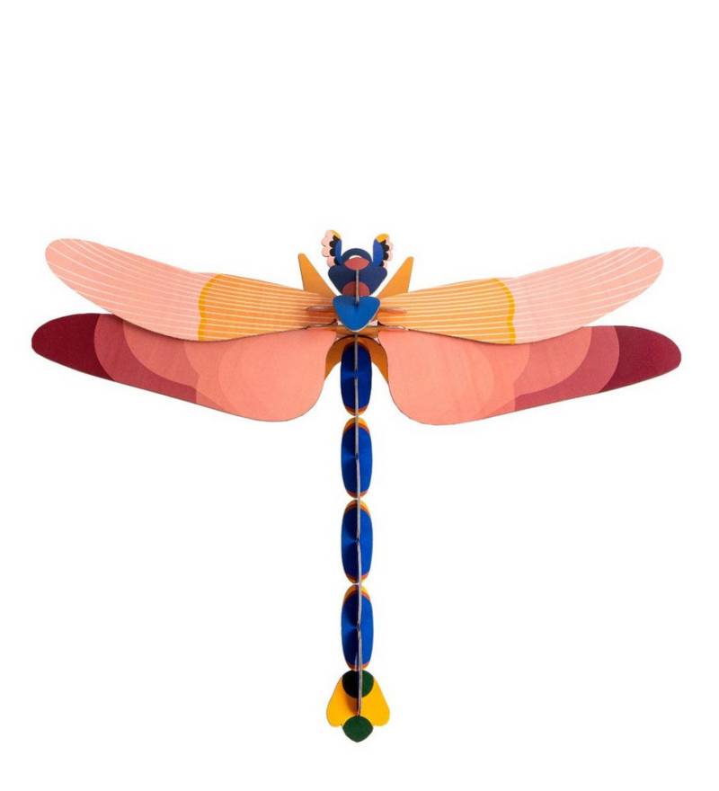studio ROOF Wanddekoobjekt Pink Dragonfly Wanddeko DIY von studio ROOF