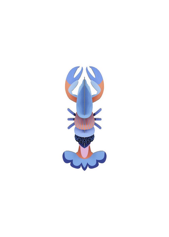 studio ROOF Wanddekoobjekt Wanddeko 3D Blauer Mini Lobster studio ROOF Wanddekoobjekt Wanddeko 3D Blauer Mini Lobster von studio ROOF