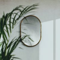 Handgefertigter Bambus Wandspiegel [Klein] Für Wand Dekor, Minimal Oval Dekorativer Badezimmer Wohnzimmer Kommode Schlafzimmer von studioMIANZI