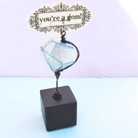 Paper Mache Diamond Andenken Skulptur Miniatur Tabletop Note Photo Proposal Holder, You're A Gem Paper Mache Diamond Andenken Skulptur Miniatur Tabletop Note Photo Proposal Holder, You're A Gem von studioRenee