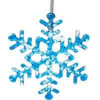 studiotica Glas Schneeflocke - Eisblau Handgemachte Weihnachtsverzierung Winter Suncatcher Mehrere Größen 3, 00 "Bis 5, 25" von studioTica