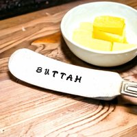 Buttah Messer, Gastgeschenk, Gestempelt Buttermesser von studiobytheshore