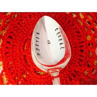 Müsli Löffel Handgestempelter Vintage Besteck von studiobytheshore