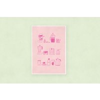 A5 Riso Print „Coffee" - Wall Art, Kunstdruck, Poster, Illustration A5 Riso Print „Coffee" - Wall Art, Kunstdruck, Poster, Illustration von studioschmolke