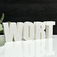 Personalisierter 3D Schriftzug Name Individuell Wort Geschenk Deko Weihnachten Familie Hochzeit Jahrestag Wand Tür Text Schild Wohnzimmer Personalisierter 3D Schriftzug Name Individuell Wort Geschenk Deko Weihnachten Familie Hochzeit Jahrestag Wand Tür Text Schild Wohnzimmer von studiouniqo
