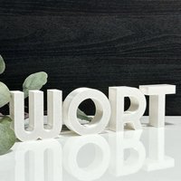 Personalisierter 3D Schriftzug Name Individuell Wort Geschenk Deko Weihnachten Familie Hochzeit Jahrestag Wand Tür Text Schild Wohnzimmer Personalisierter 3D Schriftzug Name Individuell Wort Geschenk Deko Weihnachten Familie Hochzeit Jahrestag Wand Tür Text Schild Wohnzimmer von studiouniqo