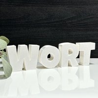 Personalisierter 3D Schriftzug Name Individuell Wort Geschenk Deko Weihnachten Familie Hochzeit Jahrestag Wand Tür Text Schild Wohnzimmer Personalisierter 3D Schriftzug Name Individuell Wort Geschenk Deko Weihnachten Familie Hochzeit Jahrestag Wand Tür Text Schild Wohnzimmer von studiouniqo