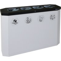 stumpf® Abfallbehälter, Sixco 4 smart, lichtgrau von stumpf®
