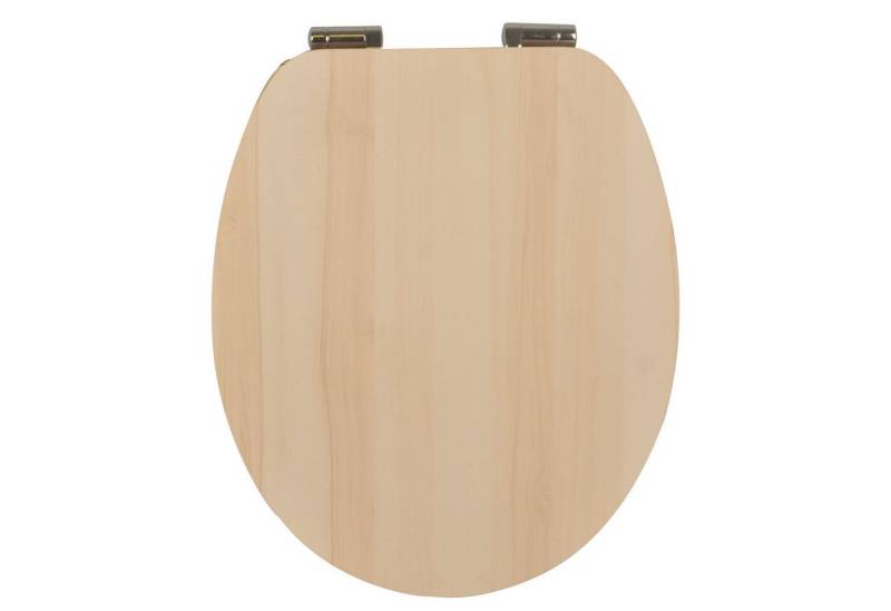 style home WC-Sitz Toilettendeckel mit doppelter Absenkautomatik, Oval-Form, Holzkern, Klobrille und Klodeckel mit Softclose-Mechanismus von style home