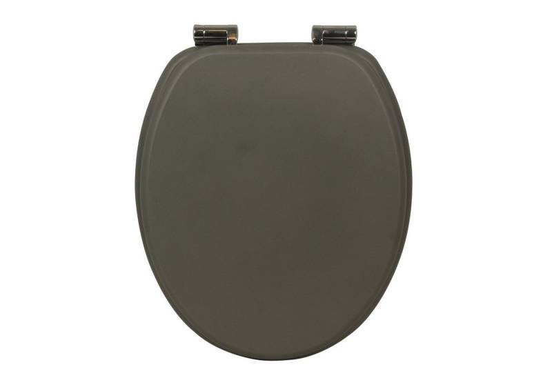 style home WC-Sitz Toilettendeckel mit doppelter Absenkautomatik, Oval-Form, Holzkern, Klobrille und Klodeckel mit Softclose-Mechanismus von style home