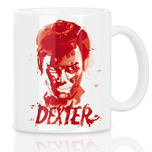 style3 Dexter Blutspur Motivtasse serie mord morgan trinity serienkiller von style3