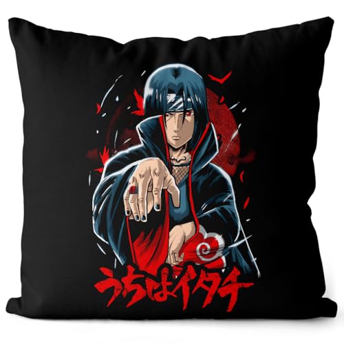 style3 Itachi Venegance Kissen mit Füllung 40cm Baumwolle Ninja Anime Manga Cosplay Kakashi Hatake von style3