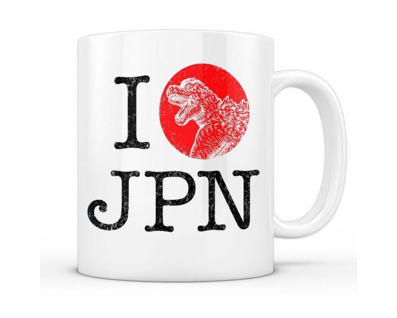 style3 Tasse, Keramik, LOVE JAPAN Kaffeebecher Tasse gojira japan kaiju tokio godzilla von style3