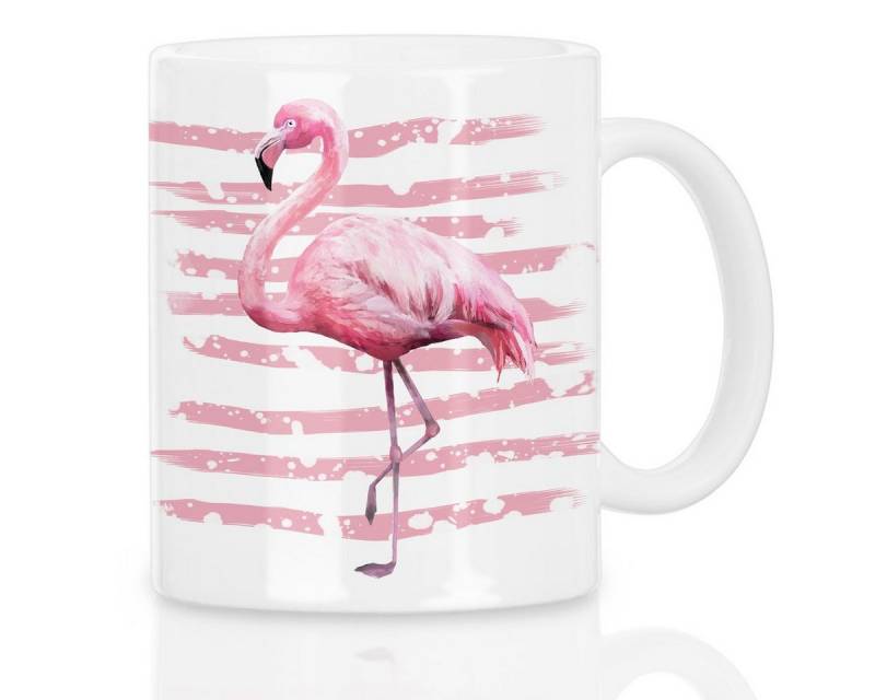 style3 Tasse, Keramik, Pink Flamingos Kaffee Tasse hipster rosa zoo karibik hawaii lgbt gay von style3