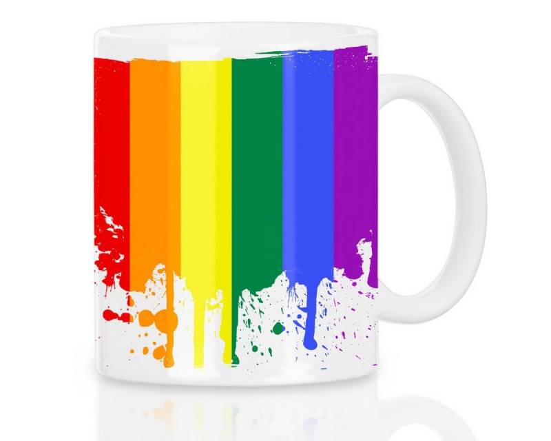 style3 Tasse, Keramik, Pride Kaffee Tasse regenbogen lgbtq queer gay lesbisch schwul csd von style3