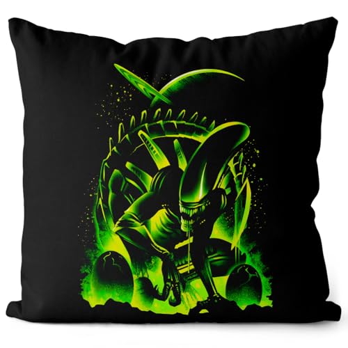 style3 Xeno Offspring Kissen mit Füllung 40cm Baumwolle Xenomorph Alien Ripley Movie von style3