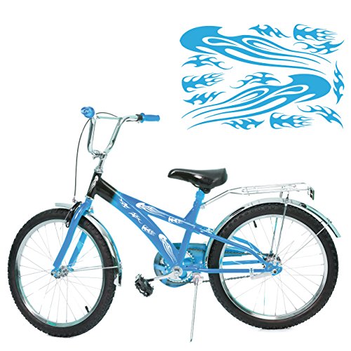 style4Bike Flammen Fahrrad Motiv Aufkleber mehrteiliges Sticker Set für Bikes | S4B0091 von style4Bike