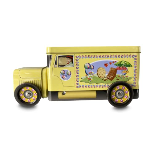 Blechdose Keksdose Deko Box "Sweet Truck" Für Kekse Schokolade-Pralinen Aufbewahrung, ca. 24x7,5x11 cm Volumen: 1200 ml von stylebox