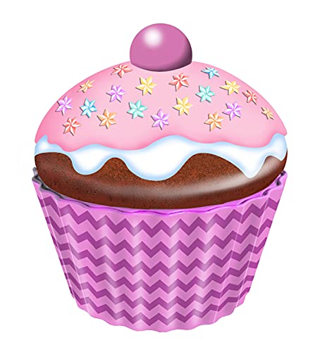 Blechdose in Form eines Cupcakes mit Blumen Keksdose Deko Box Dose groß, 20x18 cm Volumen 1,5 L von stylebox